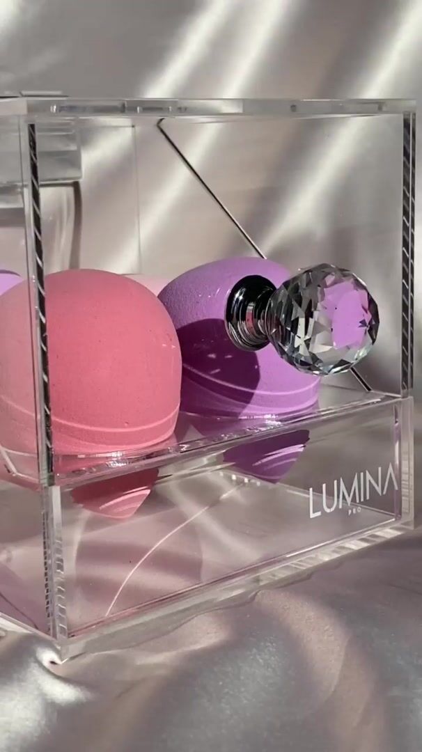 Makeup Brush Holder with Lid – Lumina Pro