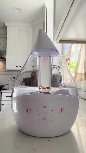 Crane 1 Gal Cool Mist Teardrop Humidifier | Crane Baby